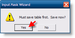 Add Telephone Mask to Access Table