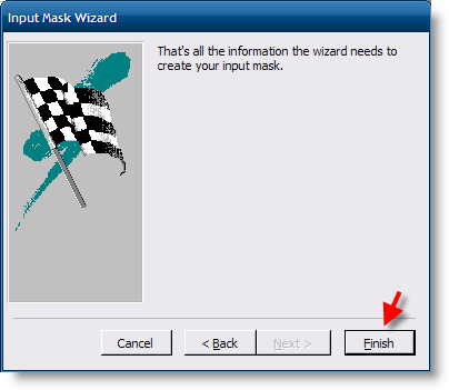Add Telephone Mask to Access Table