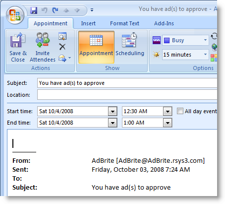 Enter Calendar Information