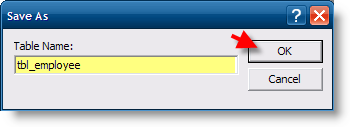 Create a Table in Access