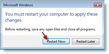 Disable User Account Control