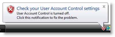 Disable User Account Control