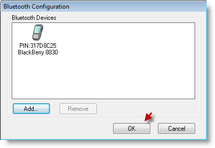 Sync BlackBerry Using Bluetooth