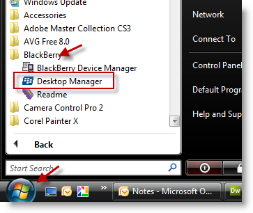 Sync BlackBerry Using Bluetooth