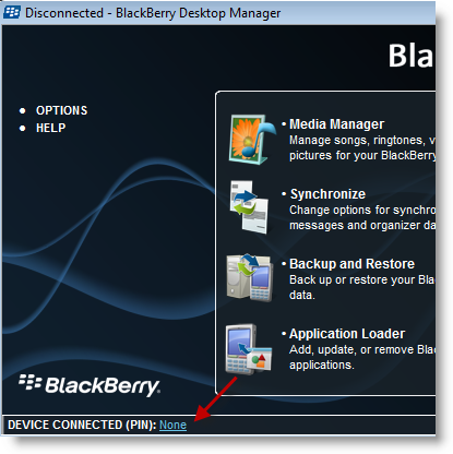 Sync BlackBerry Using Bluetooth