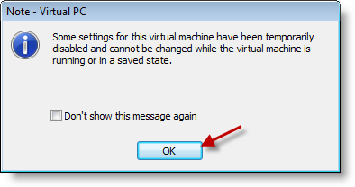 Enable File Sharing in Virtual PC