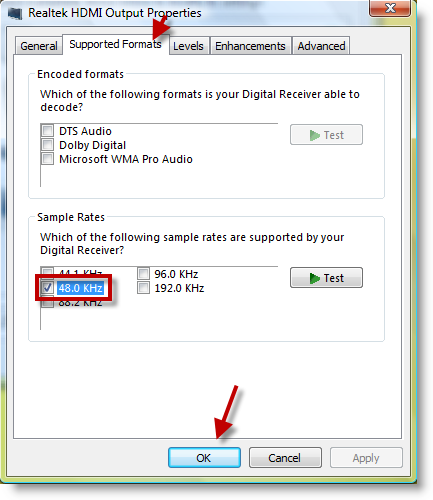 Enable HDMI HP Media Center