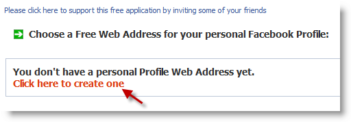 Direct Link to Facebook Profile