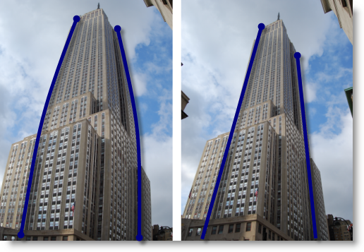 Correct lense distortion