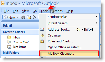 Mail Folder Size