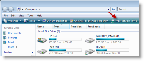 Map a Network Drive