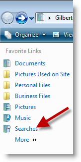 Vista Saved Searches