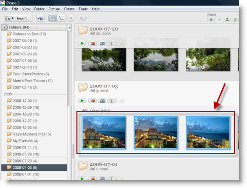 Sending Pictures with Picasa