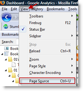 Firefox Source Code View