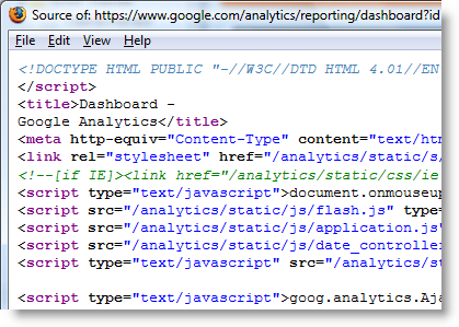 Firefox Source Code View