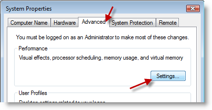 Vista Swap File