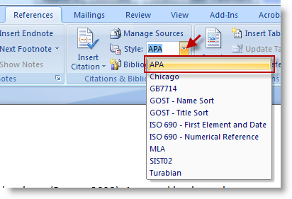 Works Cited in Word